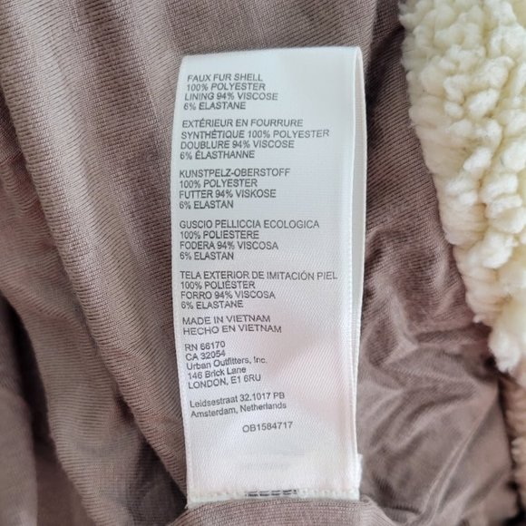 FREE PEOPLE joplin cozy sherpa jacket Sz XL  NEW - Picture 10 of 10